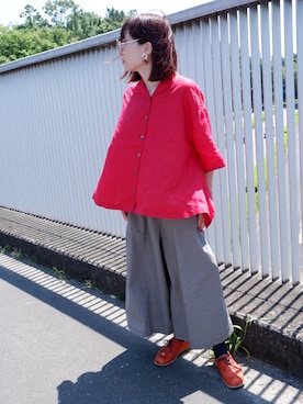 「アイテム（ピアス（両耳用））」を使った、えもんさん（レディース・155cm・30代）の夏コーディネート