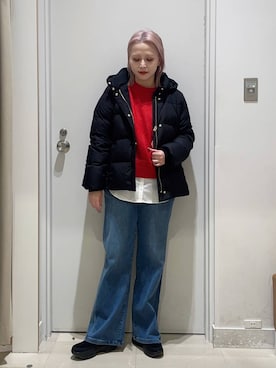 まるこさん（レディース・156cm）の冬コーディネート