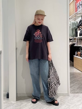 「GLOBAL WORK（グローバルワーク）のアイテム（パンツ）」を使った、まるこさん（レディース・156cm）の夏コーディネート
