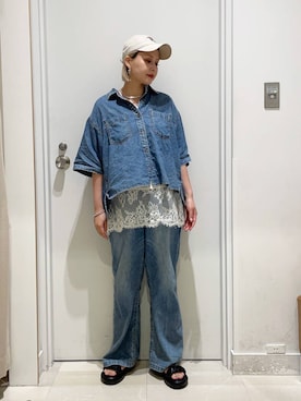 まるこさん(レディース・156cm)の春コーディネート
