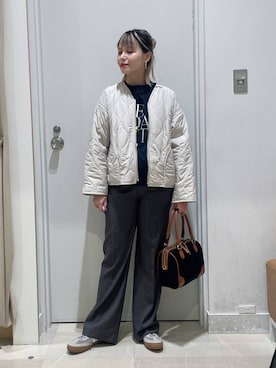 「アイテム（ブルゾン）」を使った、まるこさん（レディース・156cm・30代）の秋コーディネート