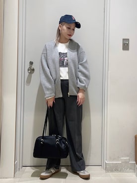 まるこさん（レディース・156cm）の冬コーディネート