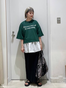 「アイテム（バックパック/リュック）」を使った、まるこさん（レディース・156cm・30代）の夏コーディネート