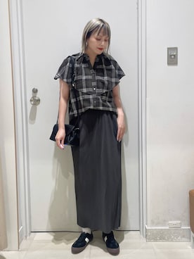 「キャミソール」｜まるこさん（レディース・156cm・30代）の夏コーディネート