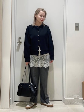 まるこさん（レディース・156cm）の冬コーディネート