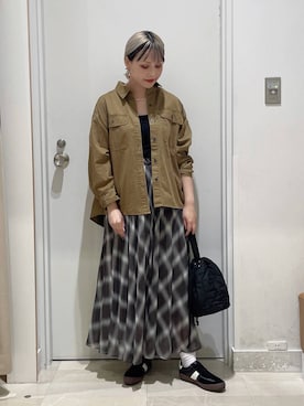 「アイテム（チョーカー）」を使った、まるこさん（レディース・156cm・30代）の秋コーディネート