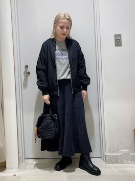 「アイテム（スウェット）」を使った、まるこさん（レディース・156cm・30代）の秋コーディネート