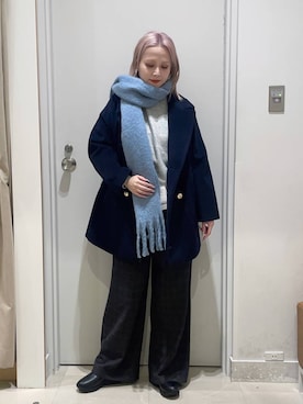 「GLOBAL WORK（グローバルワーク）のアイテム（トップス）」を使った、まるこさん（レディース・156cm）の冬コーディネート