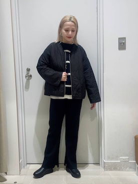 「GLOBAL WORK（グローバルワーク）のアイテム（ブルゾン）」を使った、まるこさん（レディース・156cm）の秋コーディネート