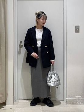 「アイテム（テーラードジャケット）」を使った、まるこさん（レディース・156cm・30代）の秋コーディネート