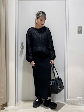 「アイテム（シュシュ）」を使った、まるこさん（レディース・156cm・30代）の秋コーディネート