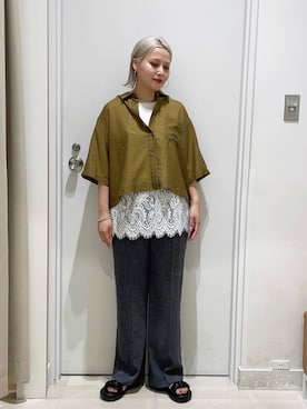 まるこさん（レディース・156cm）の夏コーディネート