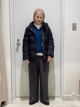 「アイテム（ダウンジャケット/コート）」を使った、まるこさん（レディース・156cm・30代）の秋コーディネート