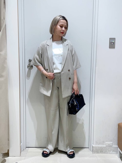 お手入れラクラクセットアップ/ワイドパンツ/632905（その他パンツ
