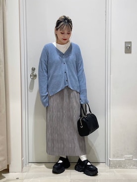 「アイテム（ピアス（両耳用））」を使った、まるこさん（レディース・156cm・30代）の秋コーディネート