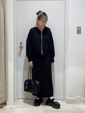 「GLOBAL WORK（グローバルワーク）のアイテム（ワンピース）」を使った、まるこさん（レディース・156cm）の秋コーディネート