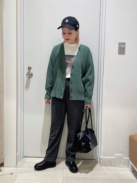 「チェック」｜まるこさん（レディース・156cm・30代）の秋コーディネート