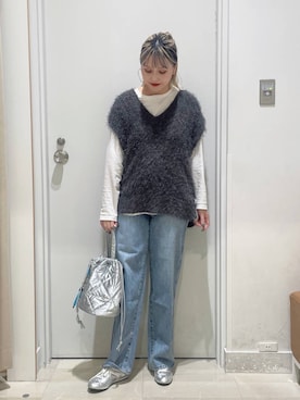 「アイテム（ピアス（両耳用））」を使った、まるこさん（レディース・156cm・30代）の秋コーディネート