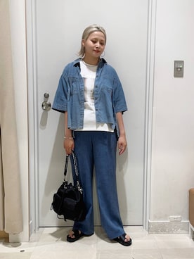 まるこさん（レディース・156cm）の夏コーディネート
