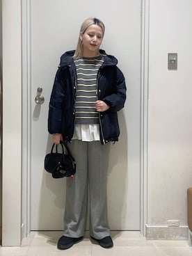 まるこさん（レディース・156cm）の冬コーディネート