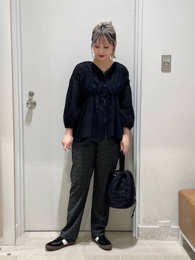「キャミソール」｜まるこさん（レディース・156cm・30代）の秋コーディネート
