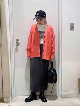 「アイテム（スカート）」を使った、まるこさん（レディース・156cm・30代）の秋コーディネート