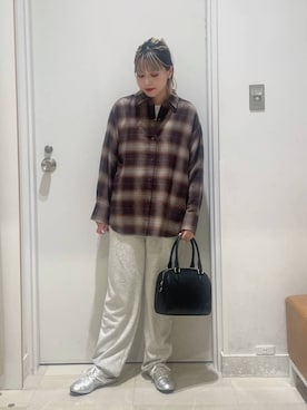 「アイテム（ピアス（両耳用））」を使った、まるこさん（レディース・156cm・30代）の秋コーディネート