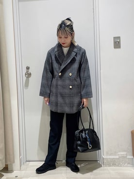 「アイテム（シュシュ）」を使った、まるこさん（レディース・156cm・30代）の秋コーディネート