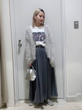 まるこさん（レディース・156cm）の冬コーディネート