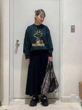 「アイテム（ピアス（両耳用））」を使った、まるこさん（レディース・156cm・30代）の秋コーディネート