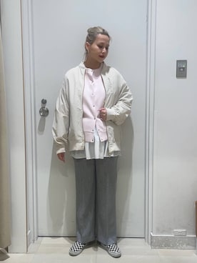 「GLOBAL WORK（グローバルワーク）のアイテム（ブルゾン）」を使った、まるこさん（レディース・156cm）の春コーディネート