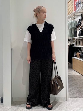 「アイテム（ボストンバッグ）」を使った、まるこさん（レディース・156cm・30代）の夏コーディネート