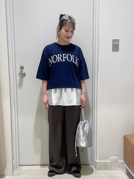「キャミソール」｜まるこさん（レディース・156cm・30代）の秋コーディネート