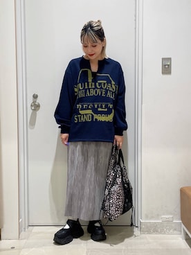 「アイテム（ピアス（両耳用））」を使った、まるこさん（レディース・156cm・30代）の秋コーディネート