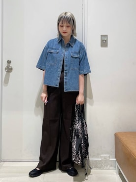 「アイテム（バックパック/リュック）」を使った、まるこさん（レディース・156cm・30代）の夏コーディネート