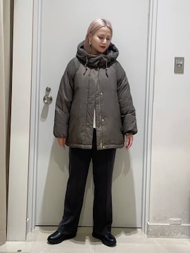 「GLOBAL WORK（グローバルワーク）のアイテム（トップス）」を使った、まるこさん（レディース・156cm）の冬コーディネート