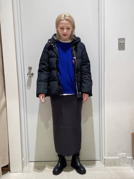 「アイテム（ダウンジャケット/コート）」を使った、まるこさん（レディース・156cm・30代）の秋コーディネート