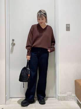 「キャミソール」｜まるこさん（レディース・156cm・30代）の秋コーディネート