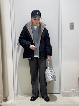 「アイテム（ブルゾン）」を使った、まるこさん（レディース・156cm・30代）の秋コーディネート