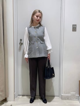 まるこさん（レディース・156cm）の冬コーディネート