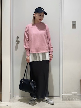 まるこさん（レディース・156cm）の冬コーディネート