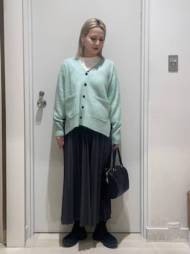 まるこさん（レディース・156cm）の冬コーディネート