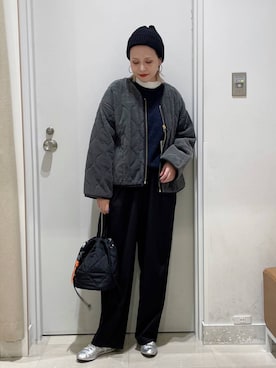 「アイテム（ブルゾン）」を使った、まるこさん（レディース・156cm・30代）の秋コーディネート