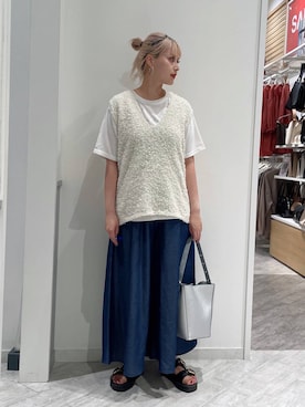 まるこさん（レディース・156cm）の夏コーディネート