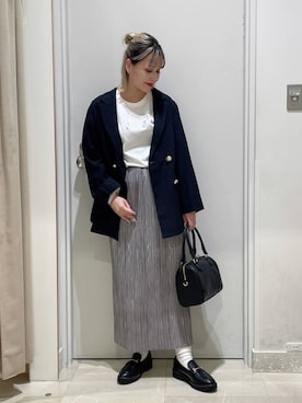 「アイテム（テーラードジャケット）」を使った、まるこさん（レディース・156cm・30代）の秋コーディネート