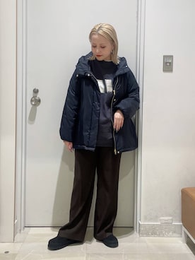 「アイテム（ダウンジャケット/コート）」を使った、まるこさん（レディース・156cm・30代）の秋コーディネート