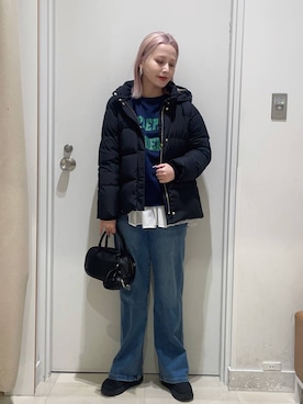 まるこさん（レディース・156cm）の冬コーディネート