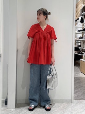 まるこさん（レディース・156cm）の春コーディネート