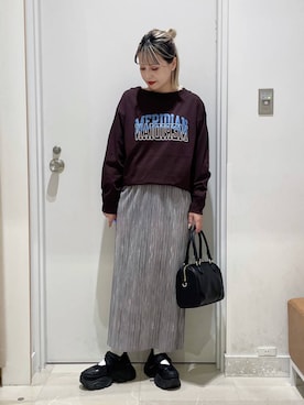 「アイテム（ピアス（両耳用））」を使った、まるこさん（レディース・156cm・30代）の秋コーディネート