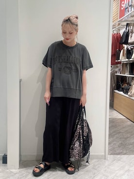 「アイテム（バックパック/リュック）」を使った、まるこさん（レディース・156cm・30代）の夏コーディネート